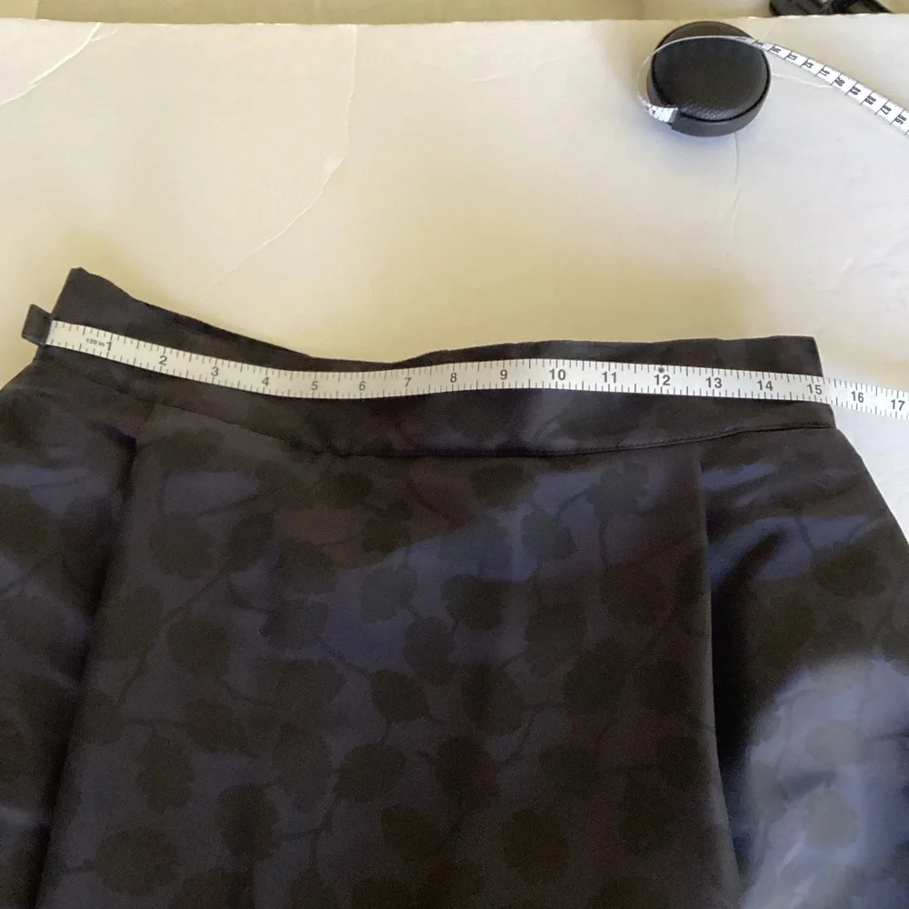 Oscar de la Renta Skirt Size 12 Navy Blue Jacquard A-Line Classic Elegant NWT